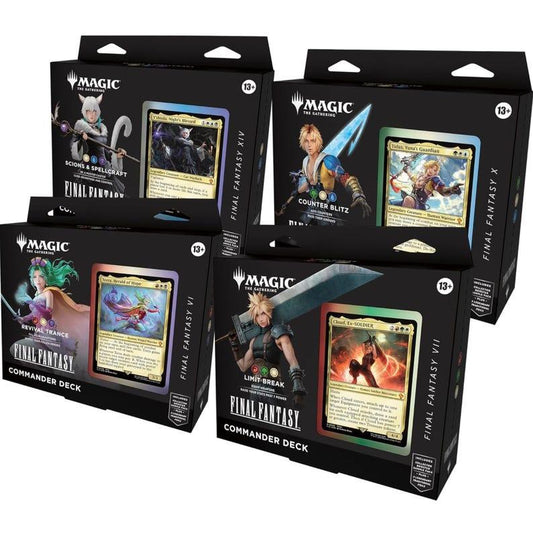 Magic the Gathering FINAL FANTASY Commander Deck - Set of 4 Sealed case