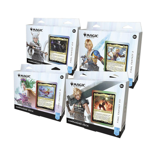 Magic The Gathering FINAL FANTASY Collector's Edition Commander Deck - Set of 4 Sealed Case