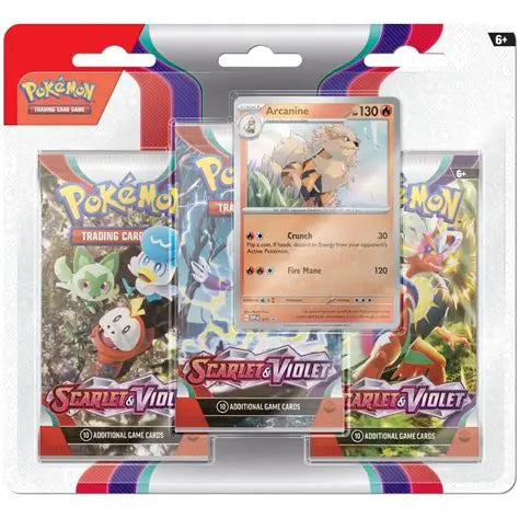 Pokemon TCG Scarlet & Violet Base Set 3 Pack Blister Random Promo card