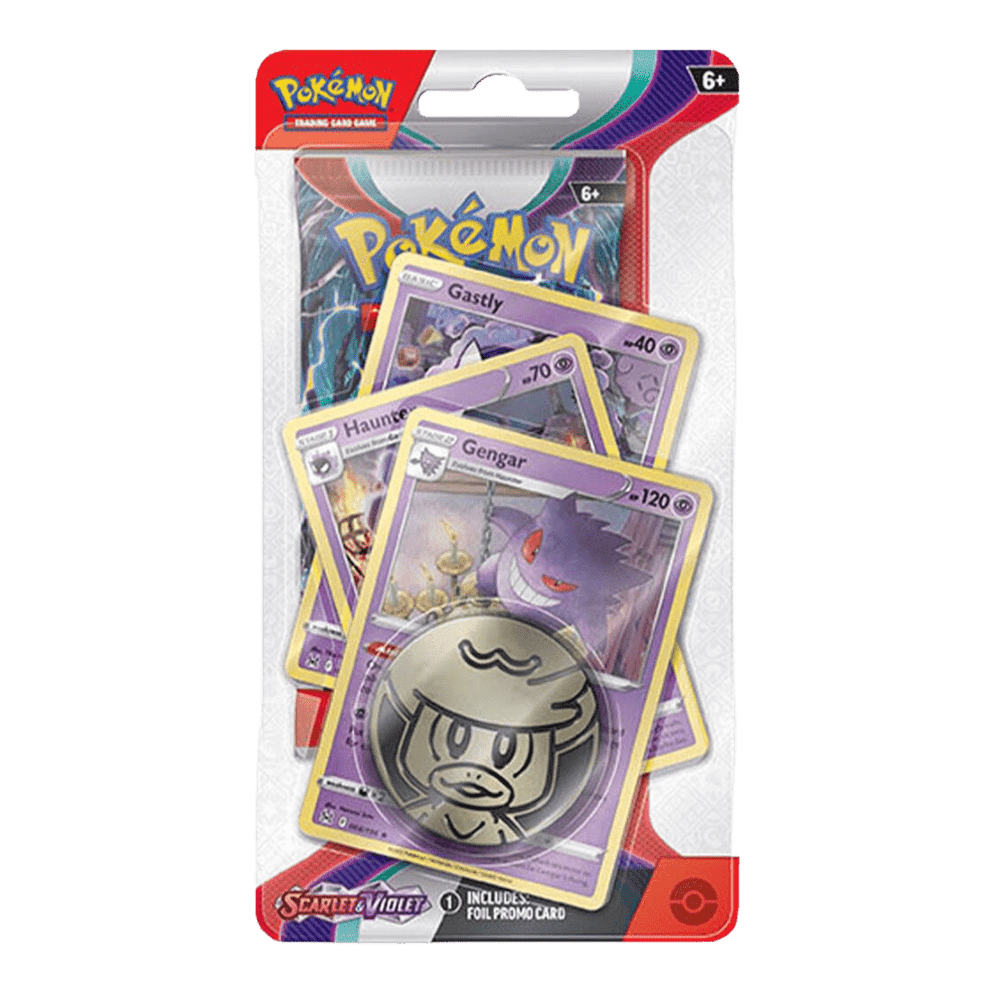 Pokemon TCG Scarlet & Violet Base Premium Checklane sealed Blister Gengar promo