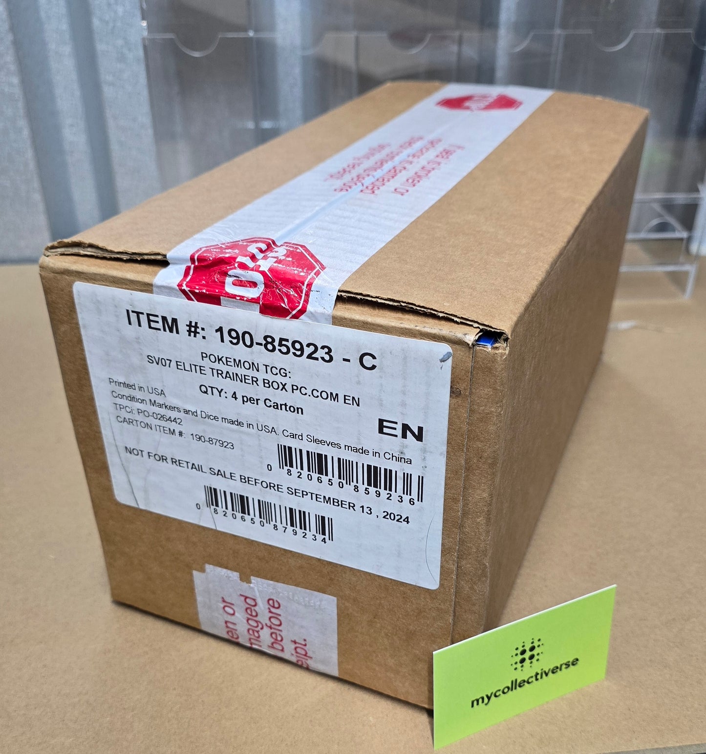 Pokemon TCG Stellar Crown POKEMON CENTER EXCLUSIVE Elite Trainer Box sealed case (includes x4 PC exclusive ETBs)