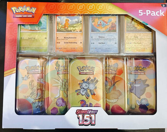 Pokemon Scarlet & Violet 151 Costco 5-Pack Mini tin