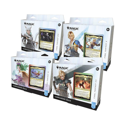 Magic The Gathering FINAL FANTASY Collector's Edition Commander Deck - Set of 4 Sealed Case
