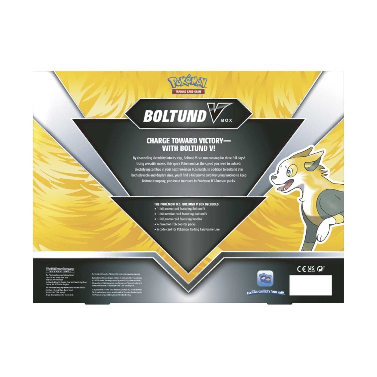 Pokémon TCG: Boltund V Box - containing an Evolving Skies Booster pack