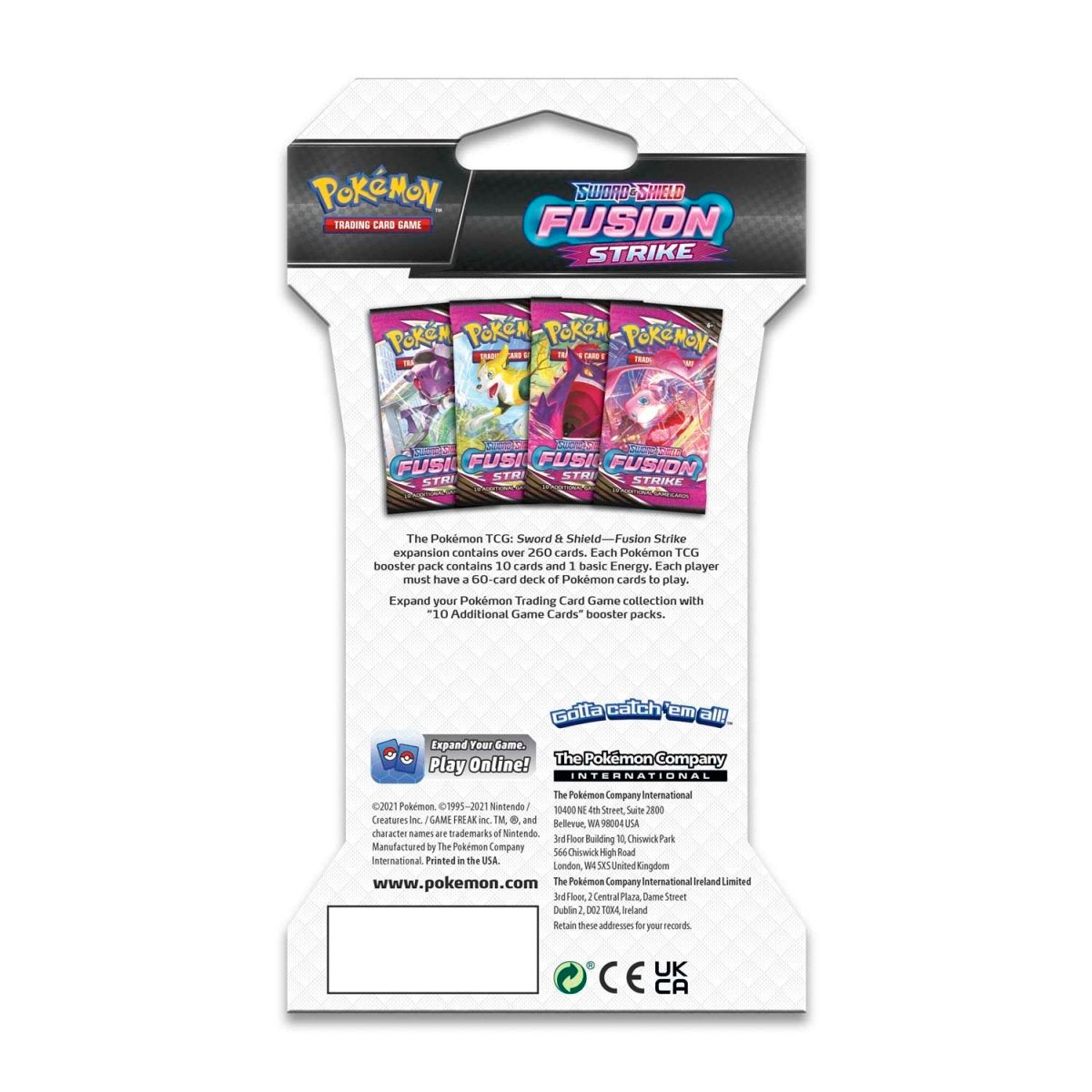 Pokémon TCG: Sword & Shield-Fusion Strike Sleeved Booster Pack (10 Cards)