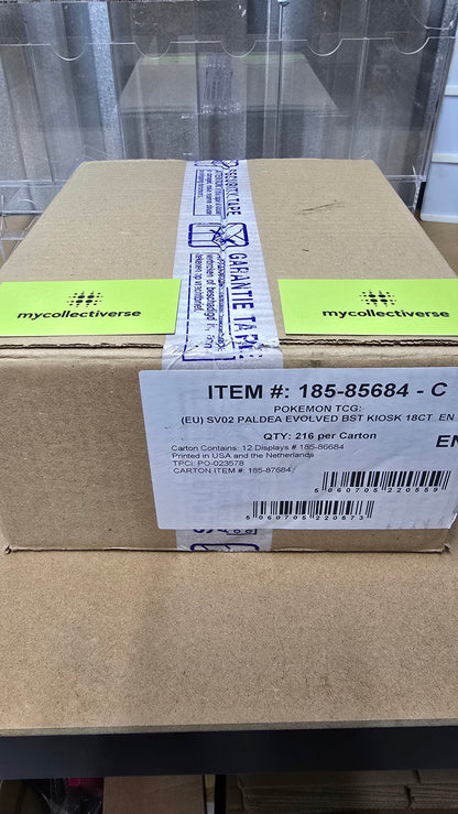 Pokemon TCG Scarlet & Violet Paldea Evolved SEALED CASE (includes x12 half booster boxes)