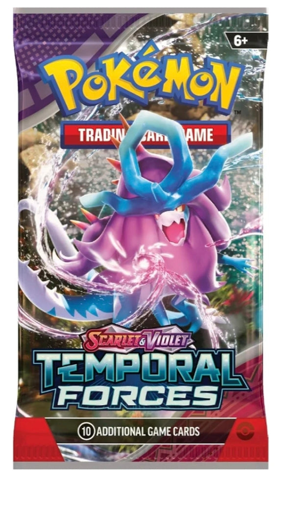 Pokemon TCG Scarlet & Violet Temporal forces x1 sealed Booster Pack Random Artwork