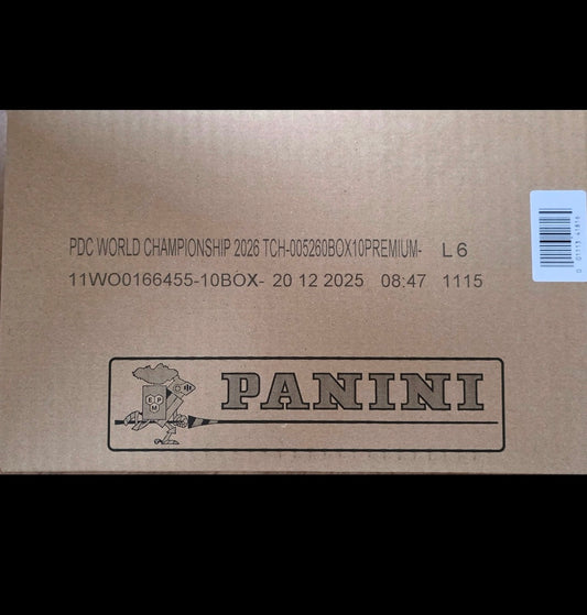 2026 Panini PDC World Championship Darts Premium Box Sealed Case (10 Box sealed)
