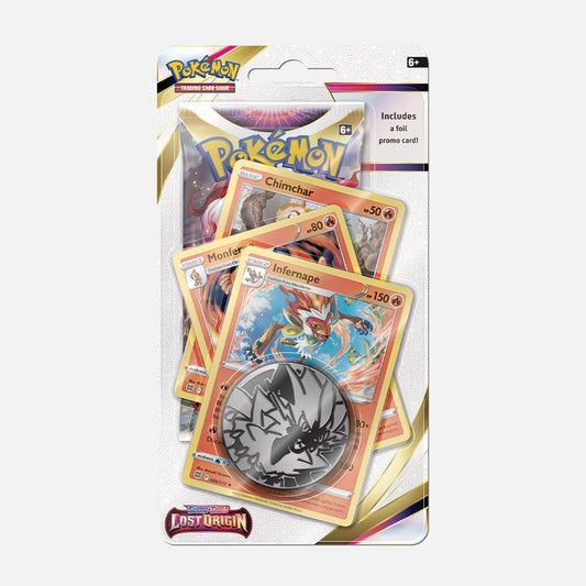 Pokemon TCG Sword & Shield Lost Origin Premium Checklane Blister Pack Infernape promo