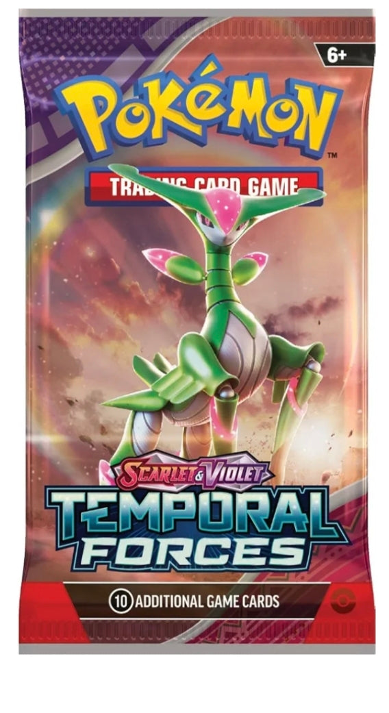 Pokemon TCG Scarlet & Violet Temporal forces x1 sealed Booster Pack Random Artwork