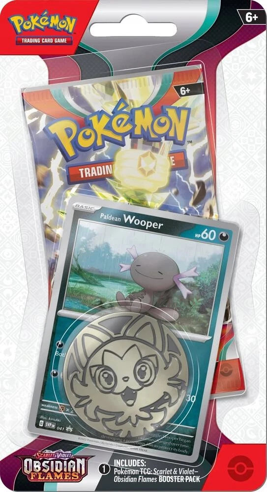 Pokemon TCG Obsidian Flames checklane blister WOOPER promo