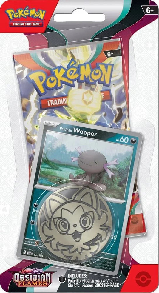 Pokemon TCG Obsidian Flames checklane blister WOOPER promo